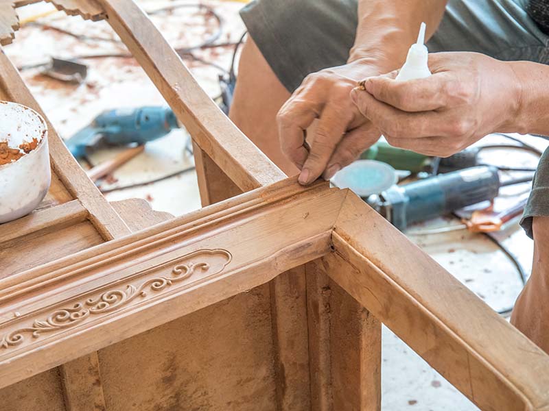 无为旧家具翻新改色怎么做